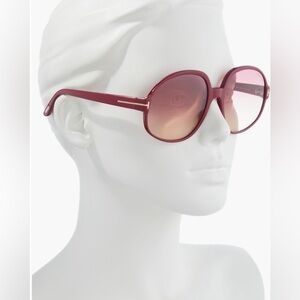 Tom Ford Burgundy Claude 61MM Sunglasses